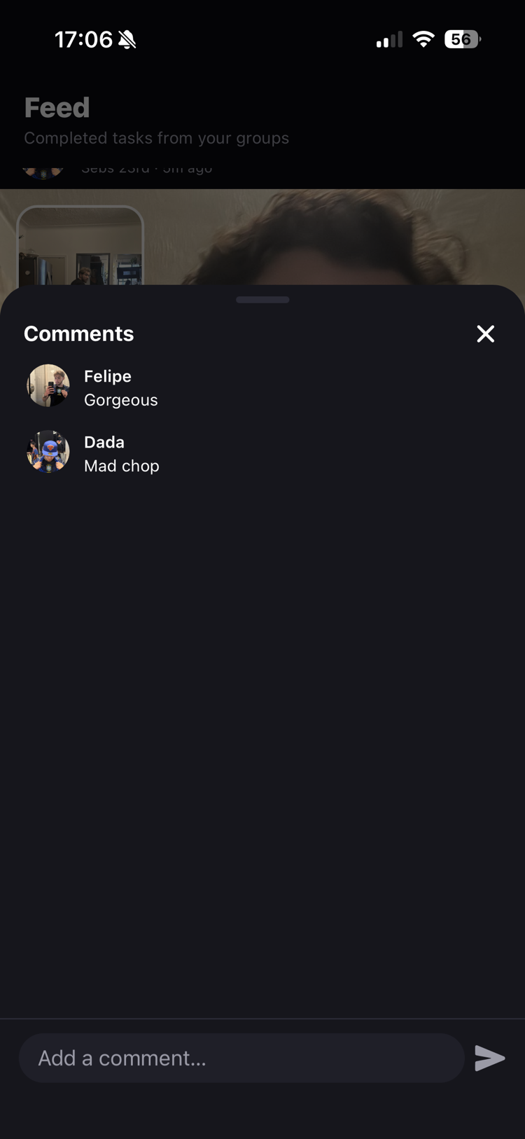 Comments on a post